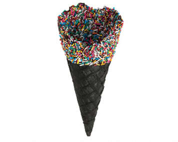 Κώνοι Napoli/2 Μαύρο Μπισκότο Με Σοκολάτα Και Τρούφα Πολύχρωμη