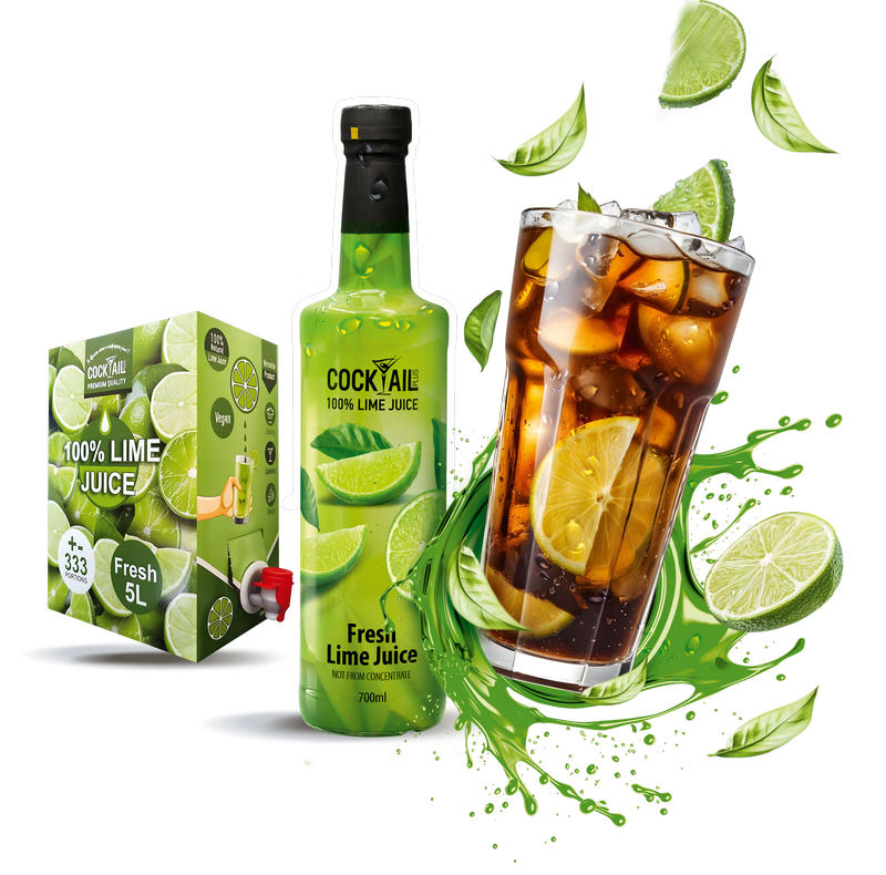 100% Φυσικός χυμός lime